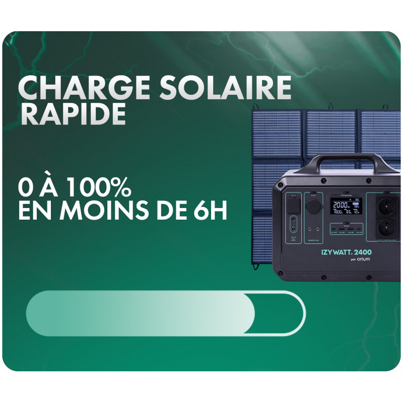 Pack Station D Nergie Izywatt Panneau Solaire W Orium