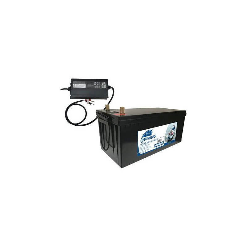 Pack batterie Lithium-LFP 24V 100AH + APP avec chargeur IP65 24V/7A - ENERGY  RESEARCH - Pecheur-Online