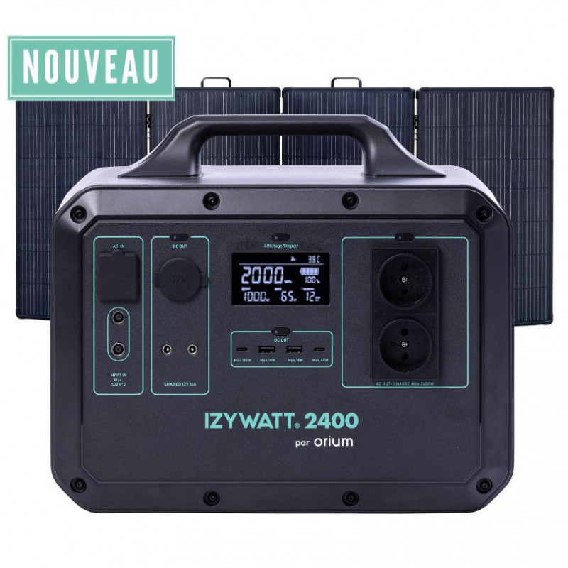 pack izywatt 2400 + panneau solaire 315w