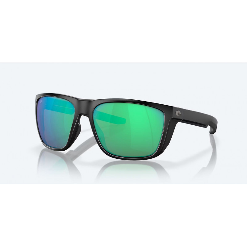 lunettes ferg matte black green mirror