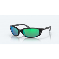 Lunettes Brine - Matte Black / Green Mirror 580G - COSTA DEL MAR