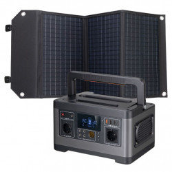 Set Station d'alimentation 500 watts + Panneau solaire 60 Watts - BRESSER